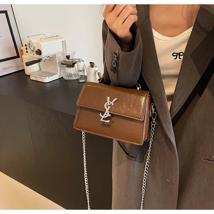 Designer style bag - 2025 hit product - Retro high-end evening bag Classic and versatile chain strap crossbody small square bag