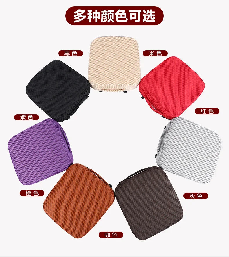 Car Booster Seat Cushion Heightening Height Boost Mat Breathable Portable Car Wedge Seat Pad Fatigue Relief Suitable For Cars