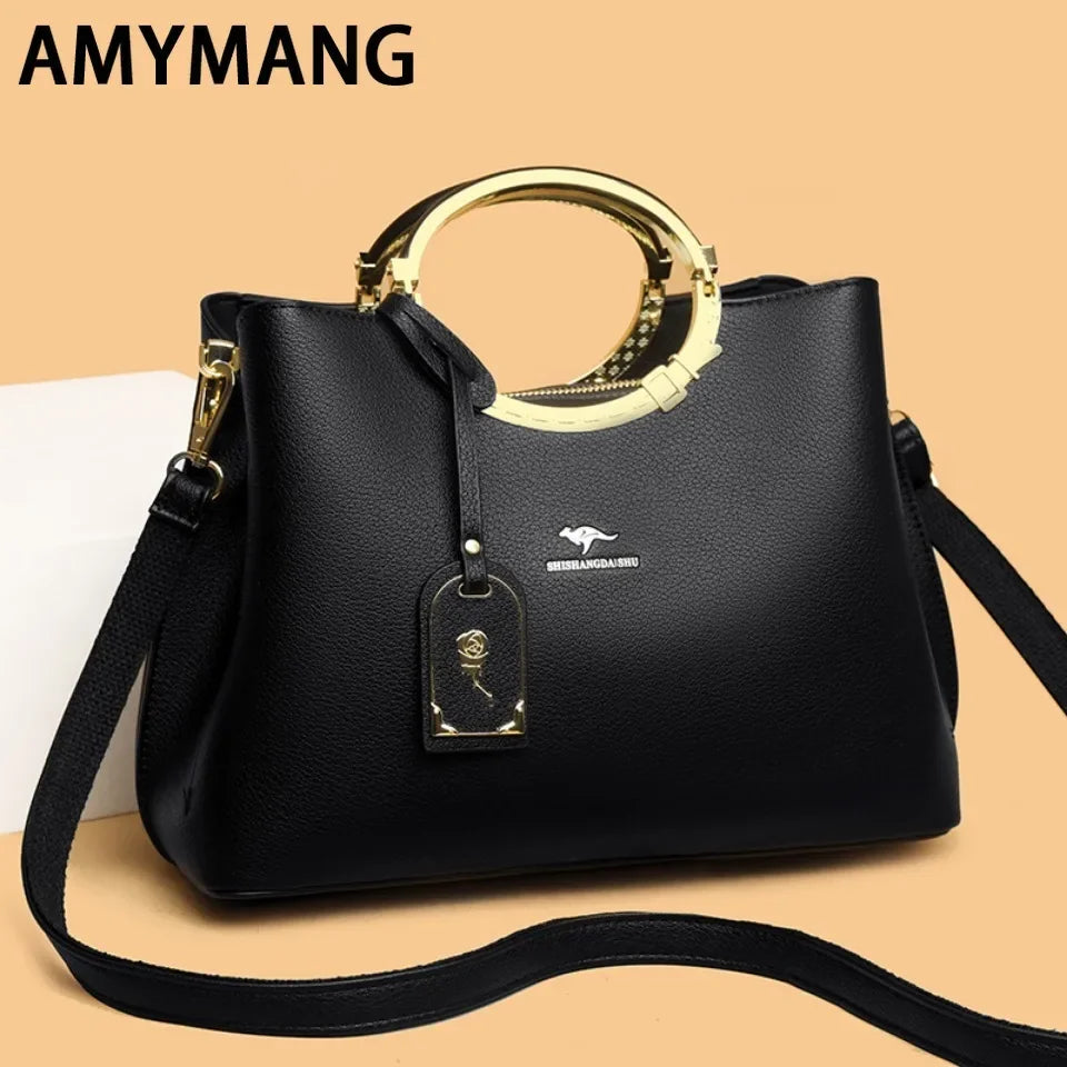 3 Layer Large Capacity Tote Bag Luxury Handbags Women Bags Designer Shoulder Bag High Quality Soft Leather Purses and Handbags