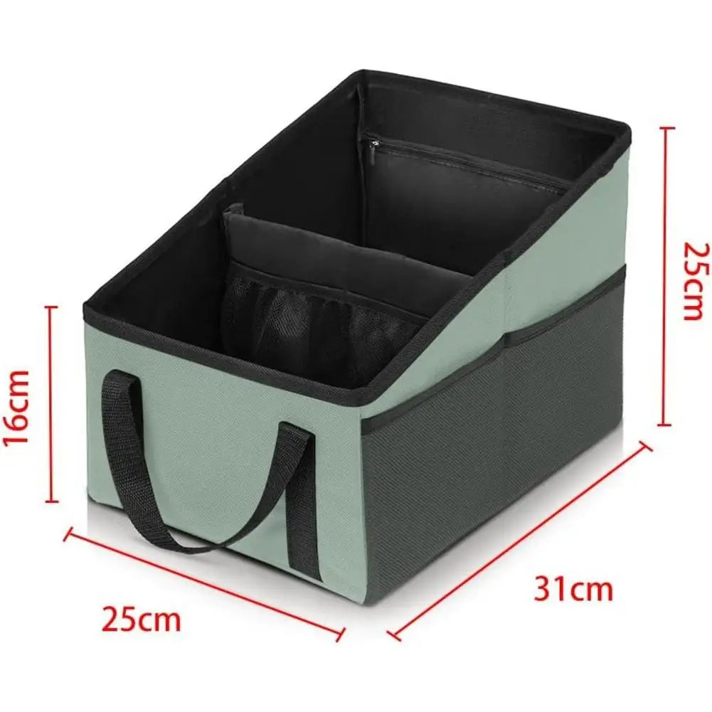 Car Seat Organizer, Foldable Car Storage Organizer Rear Seat Large Storage Bag  For Car SUV Truck Truck Travel Accessories