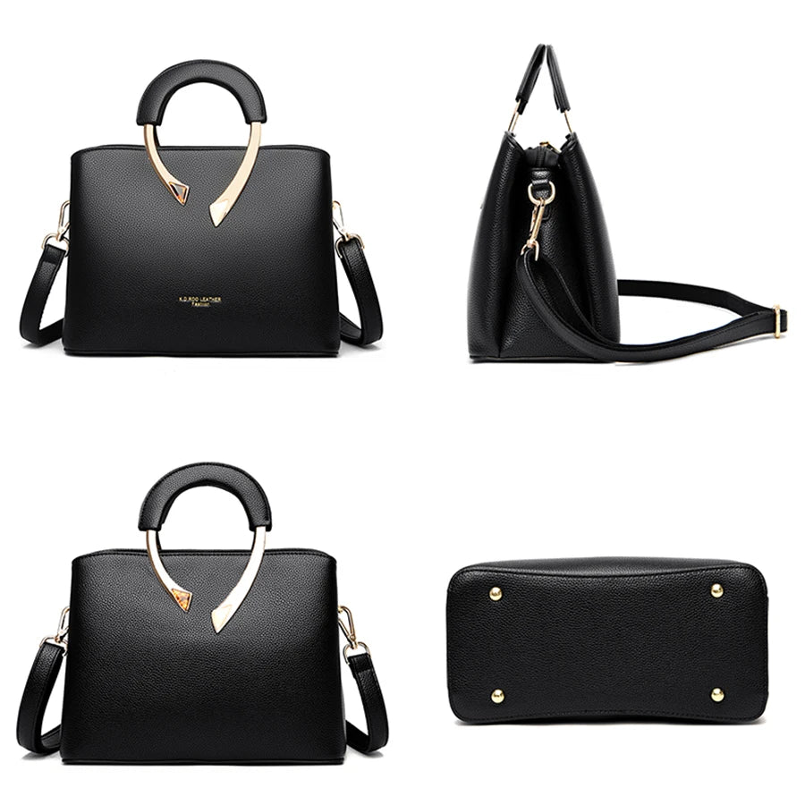 Luxury Handbags Womens Bags Designer 3 Layers Soft Leather Shoulder Crossbody Sac Ladies Large Capacity Shopping Messenger Totes