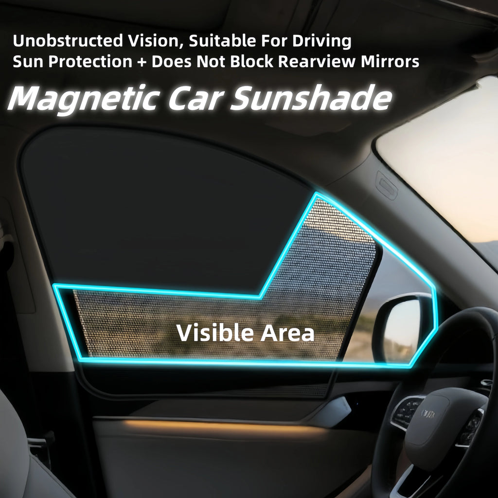 Magnetic Car Sun Shade Anti-UV Front/Rear Window Sunshield Shadow Mesh Glass Shading Curtain Auto Interior Car Privacy Shield
