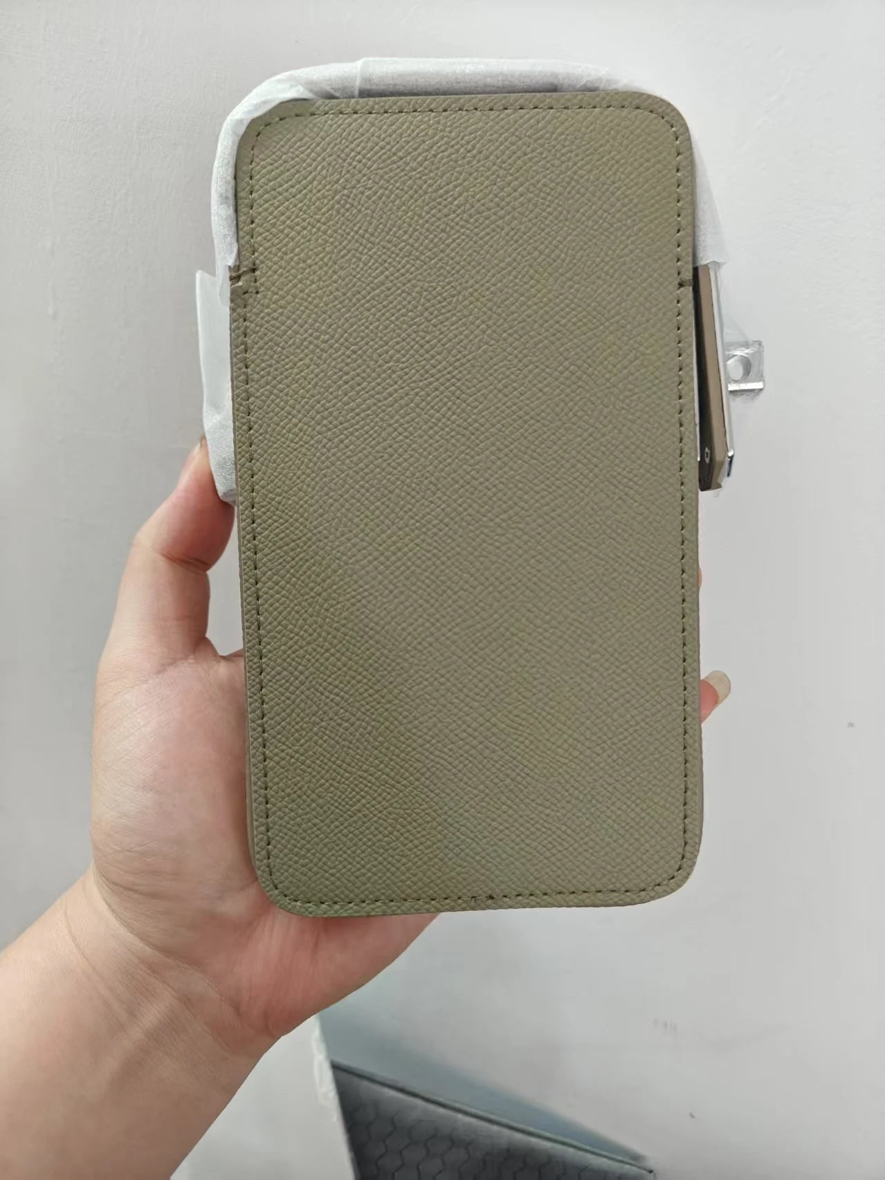 Luxury Design Phone Bag Woman Portable Genuine Leather Cross-body Bag Custom Name Fashion Casual Lady Shoulder Bag Card Wallet