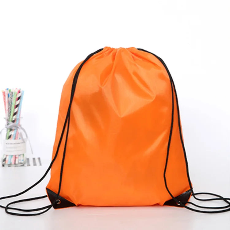 Waterproof Gym Bag Drawstring Sack Fitness Travel Outdoor Backpack DIY Daybag Shopping Bags Swimming Basketball Yoga Sports Bags