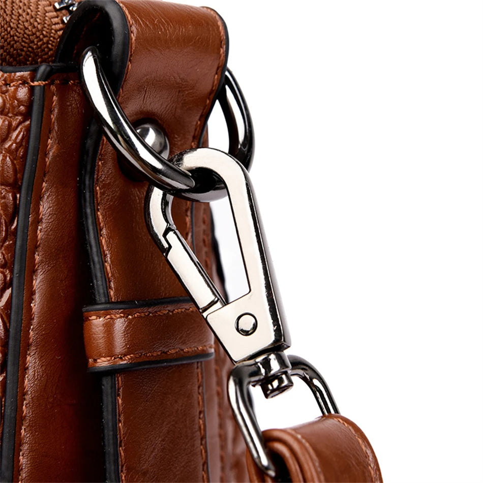 Luxury Designer Handbag Brand High Quality Soft Leather Shoulder Crossbody Bag for Women Bag Large Capacity Leisure Handbag 2024