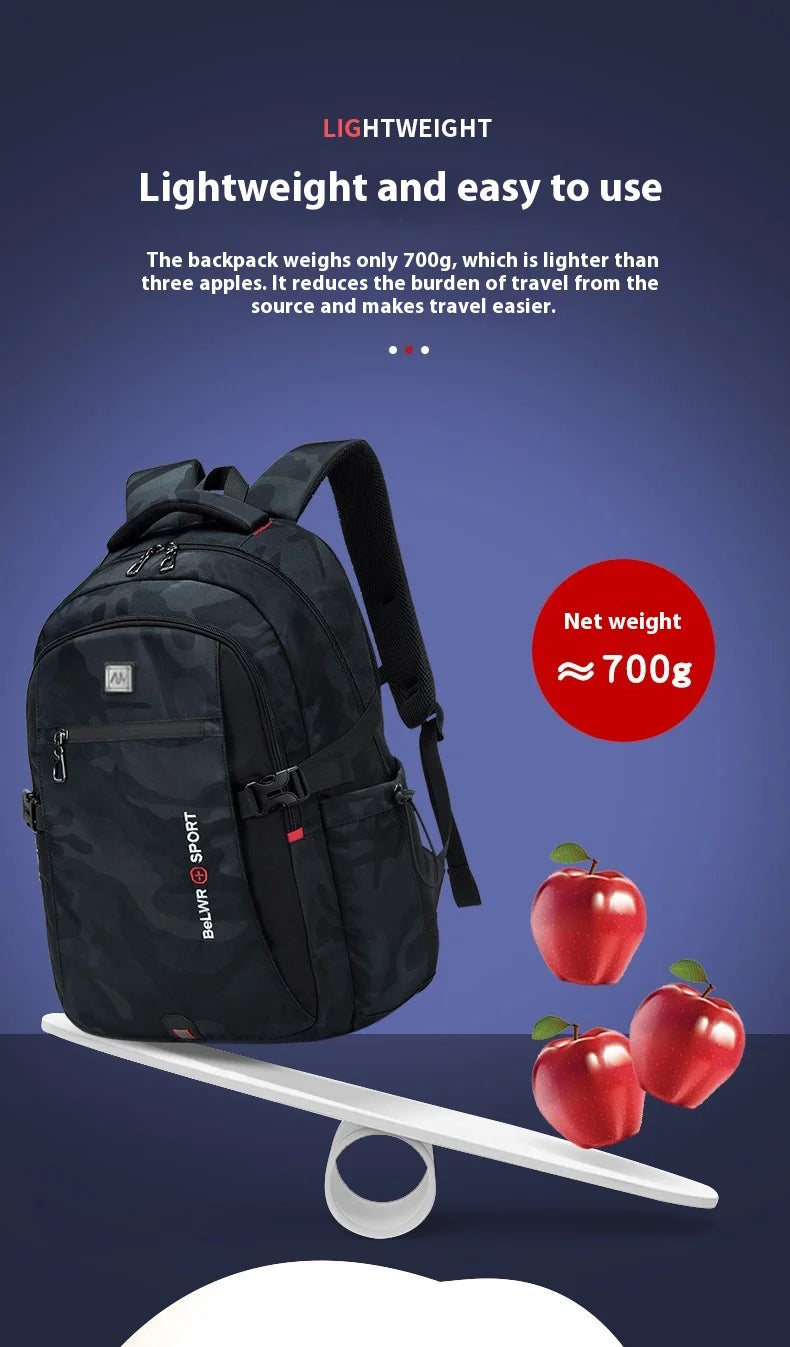Backpack Primary School Middle School Students High School Bags Large Capacity Ultra-light Load Reduction Outdoor Travel Busines