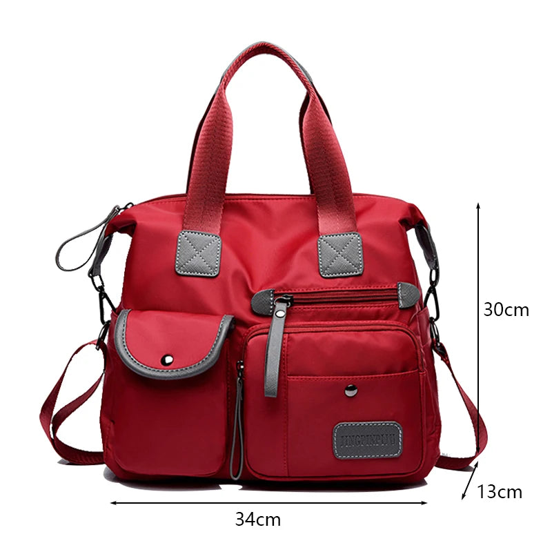 New Ladies Tote Bag Fashion Nylon Waterproof Casual Shoulder Bag Mummy Bag Large Capacity Messenger Bags