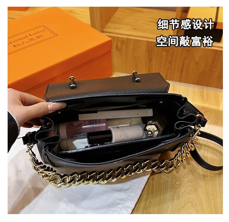 Famous Designer Women's Stylish Leather Shoulder Bag - Classic Elegant Ladies Crossbody Bag Handbags Fashion