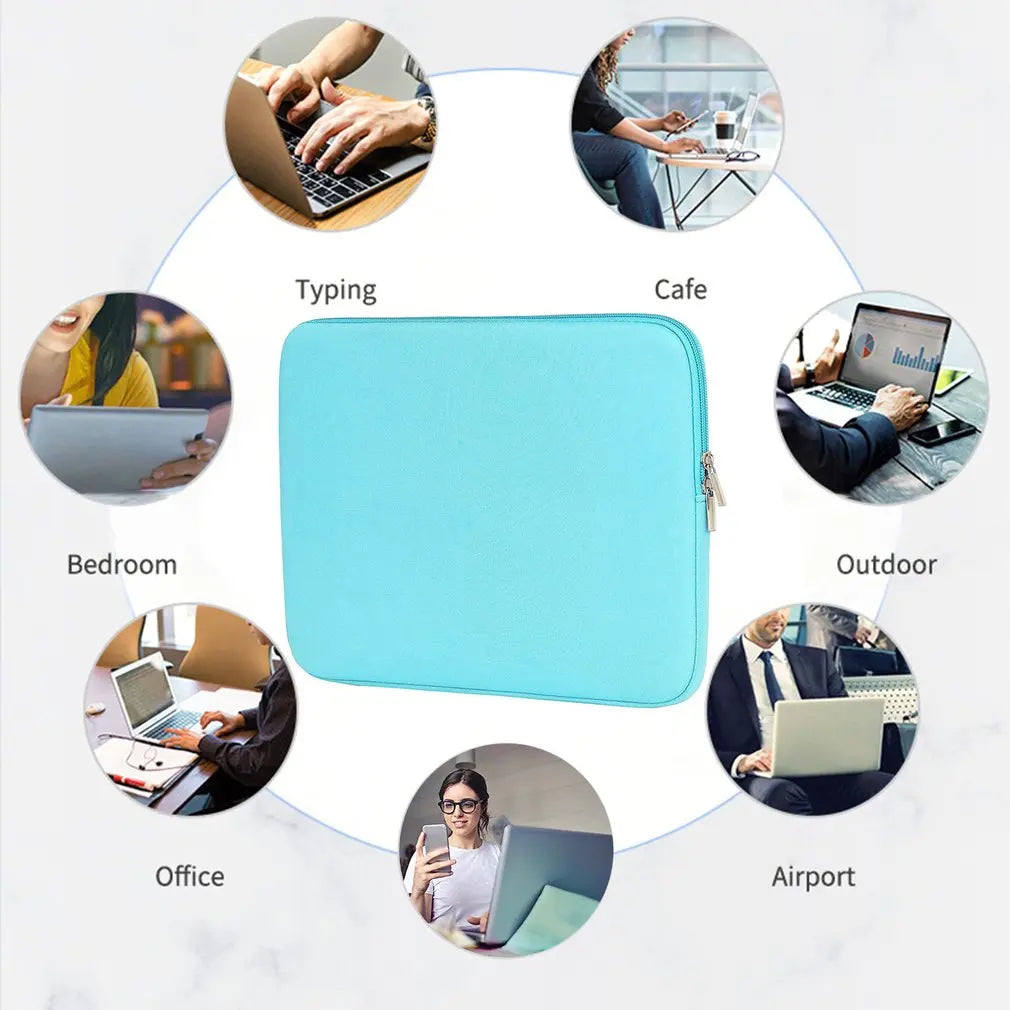 Portable Laptop Bags 6-15.6Inch Laptop Sleeve Bag Soft Notebook Case for Macbook Dell Pouch Skin Cover Travel Business Briefcase