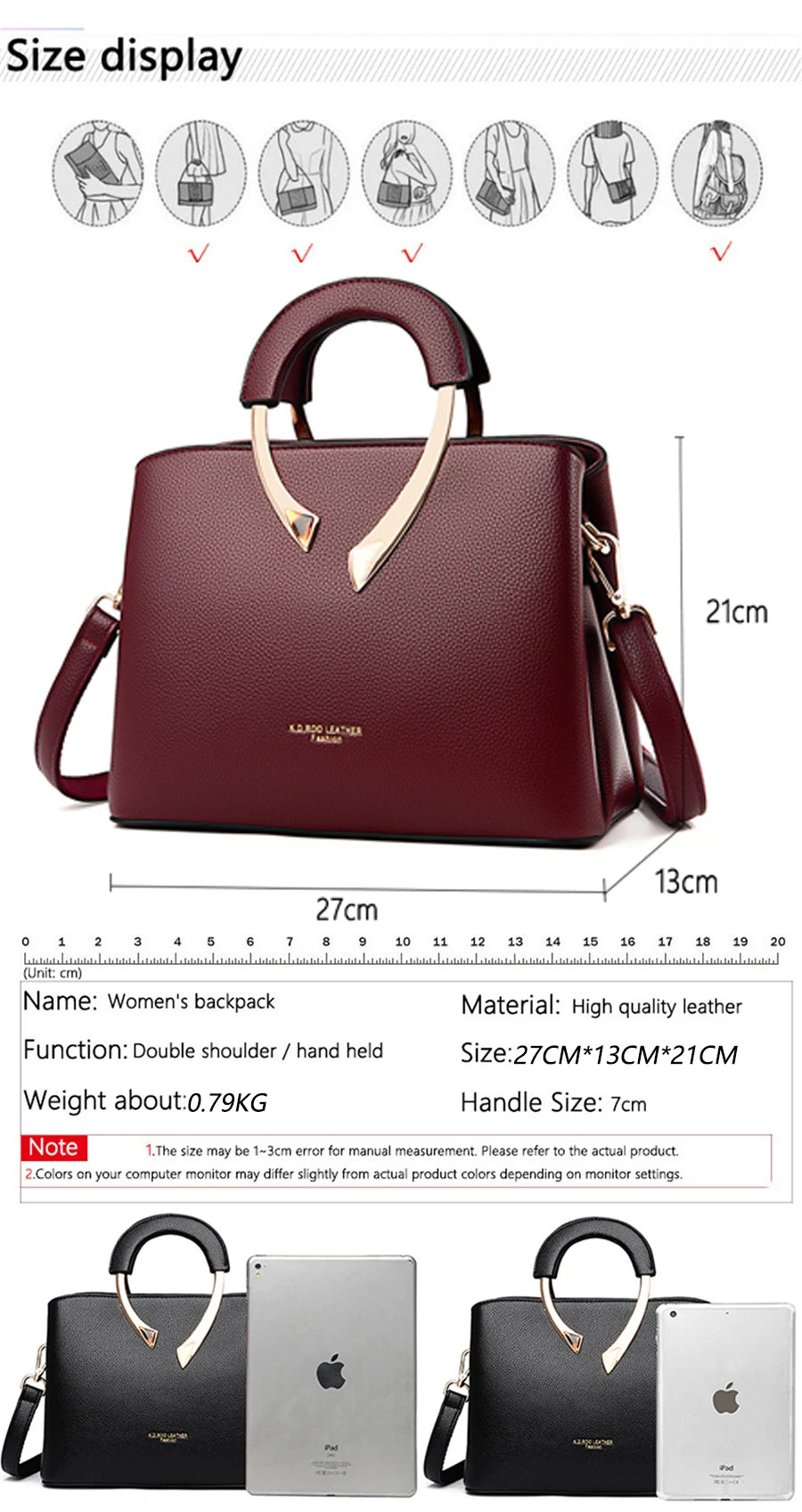 Luxury Handbags Womens Bags Designer 3 Layers Soft Leather Shoulder Crossbody Sac Ladies Large Capacity Shopping Messenger Totes