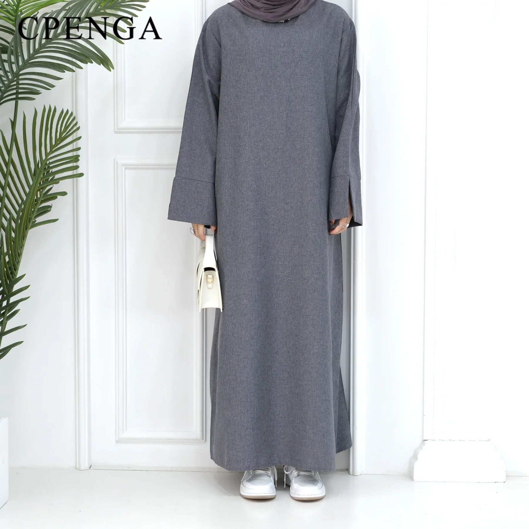 2024 New Dubai Abaya for Muslim Women Eid Ramadan Modest Dress Türkiye Loose Large Elegant Dress Gown Female Islam Clothing