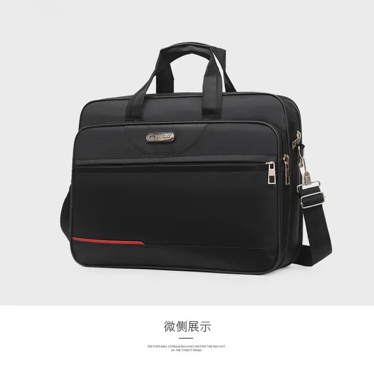 High-capacity Briefcase Business Document Information Storage Bags Weekend Travel Laptop Protection Organize Handbag Accessories