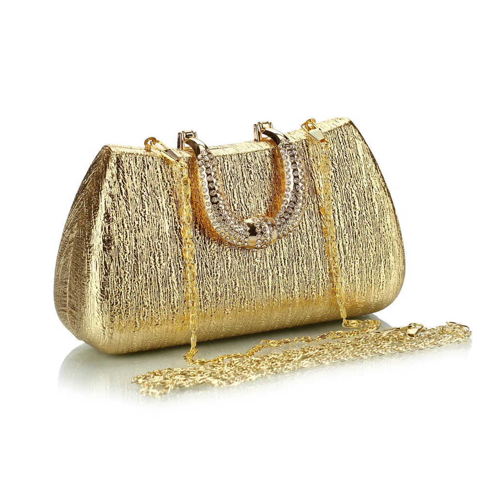 2024 Evening Clutch Luxury Women Gold Shoulder Bags Fashion  Chain Handbag Dinner Handbag Wedding Cocktail Party Coin Purse