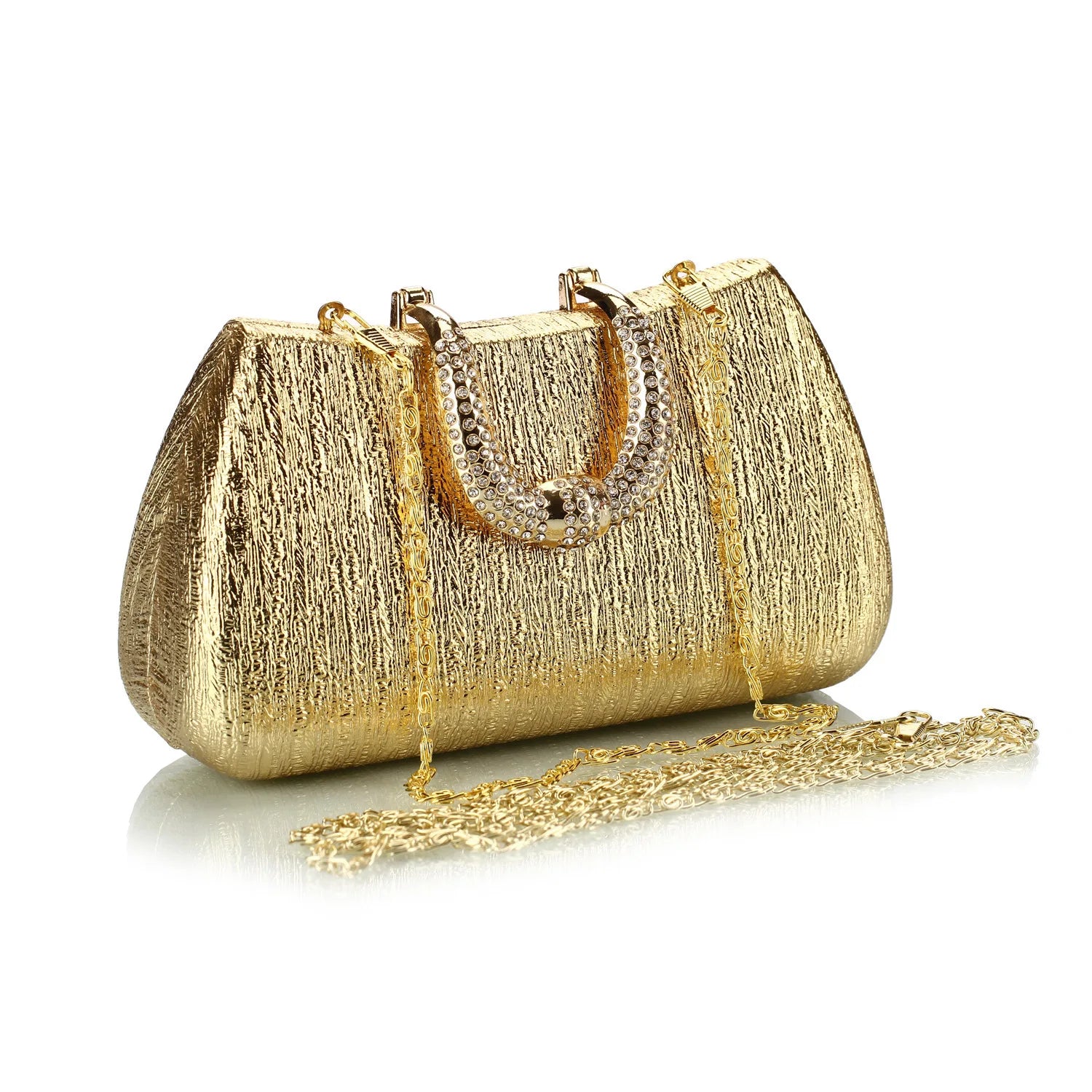 2024 Evening Clutch Luxury Women Gold Shoulder Bags Fashion  Chain Handbag Dinner Handbag Wedding Cocktail Party Coin Purse