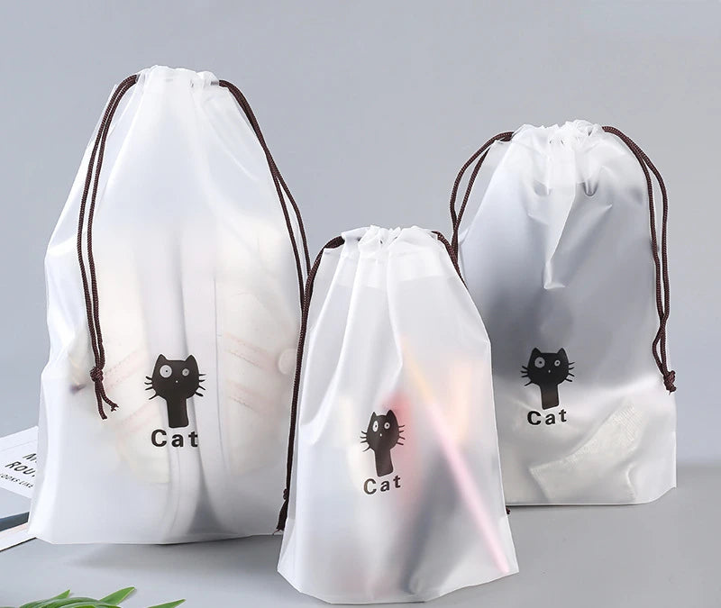 Drawstring Swimming Bags Transparent Beach Storage Bag Waterproof Dry Clothes Family Outdoor Travel Portable Accessories 2023