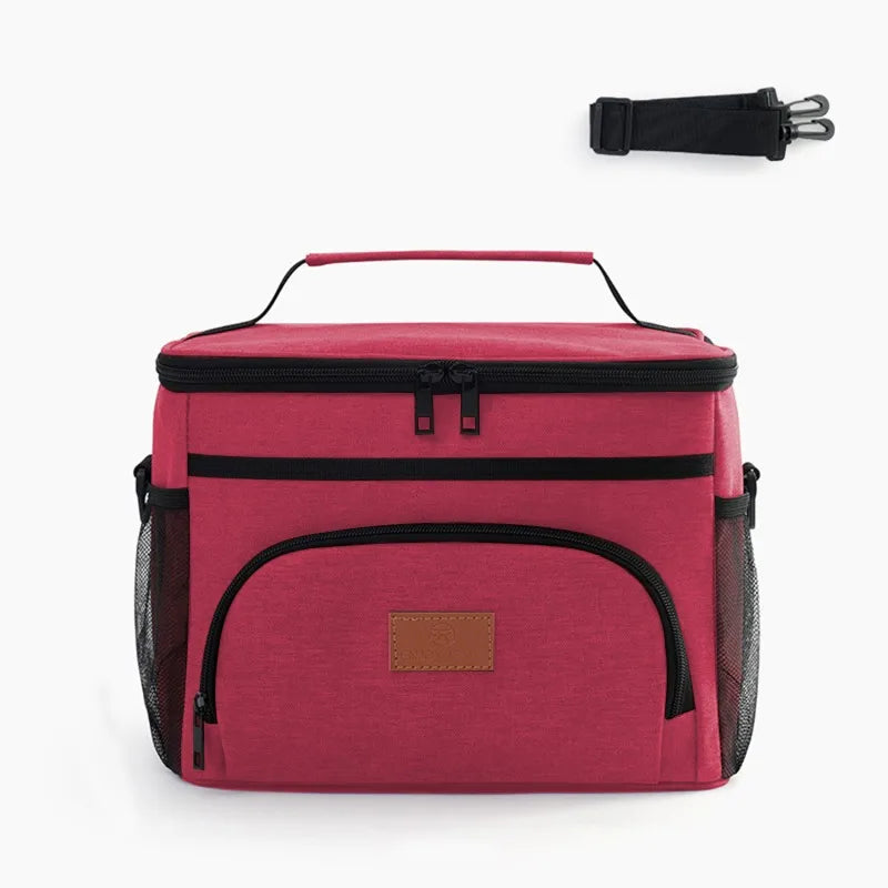 New Tote Cooler Lunch Bags Portable Outdoor Picnic Office School Insulation Bag with Shoulder Strap