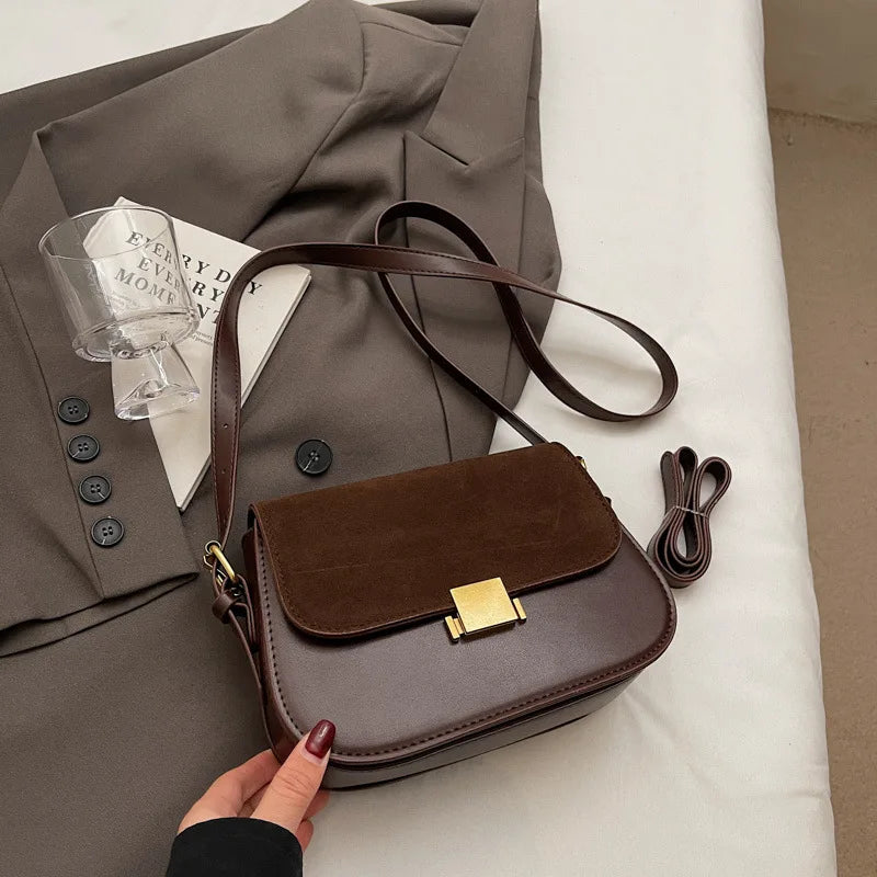 Fashionable Matte Ladies' Bag Versatile Crossbody Underarm Single Shoulder Bag Stylish Accessory for Casual Travel