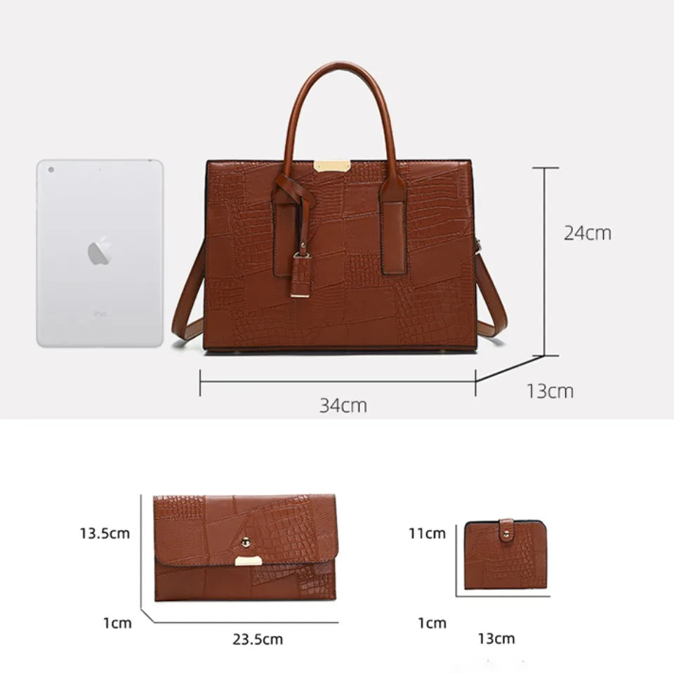 Large Capacity Shopping Bag for Daily Commuting Hand Bags Luxury Shoulder Bags Splicing Pu Leather Handbags Caual Tote New Sac