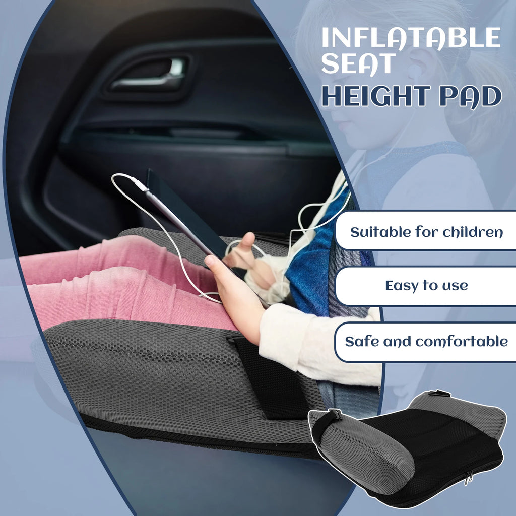 Inflatable Car Booster Seat Cushion Portable Booster Seat With Storage Bag Comfort and safety Travel PVC Mat for Kids Toddlers
