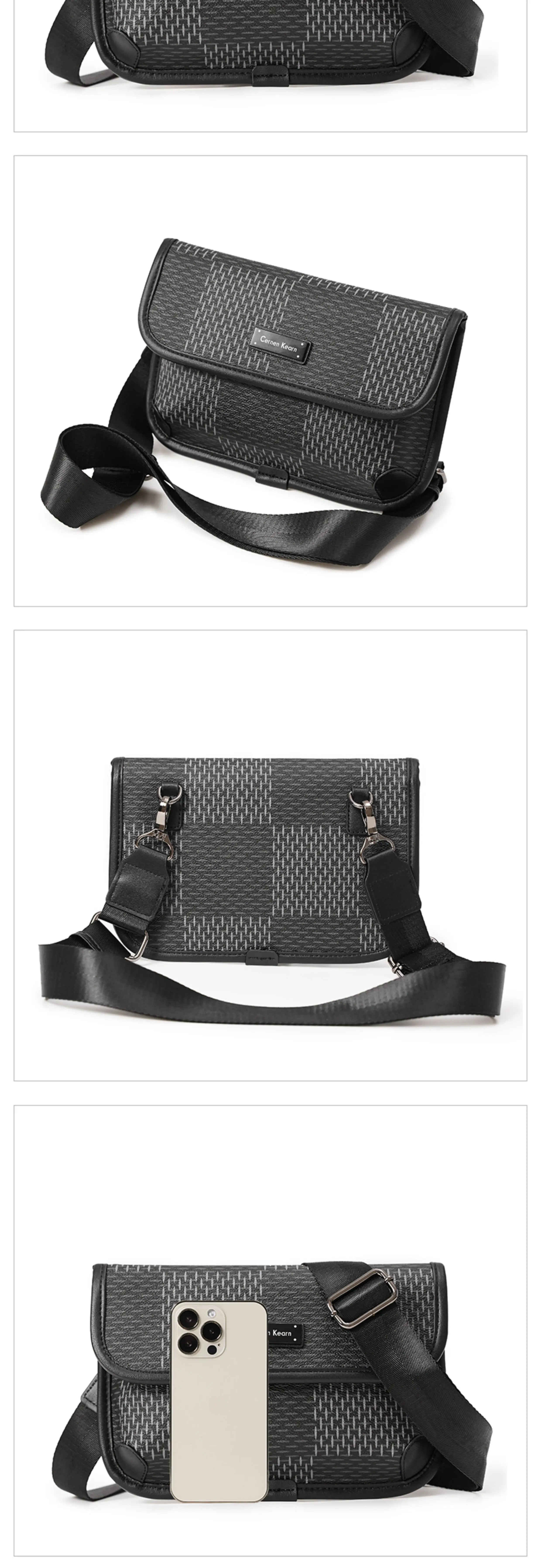 Luxury Man's Envelope Clutch Handbag Casual Shoulder Crossbody Bags Cool Street Boys High Quality Satchels Fashion Brand Bolsas