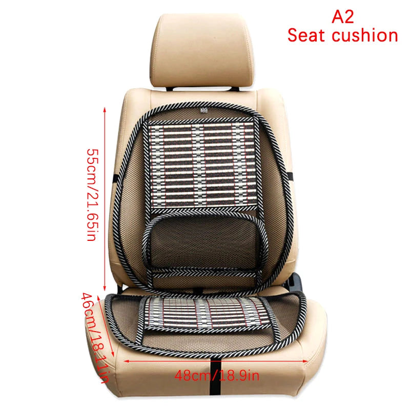 Ergonomic Lumbar Back Support Cushion - Soothing Massage & Mesh Design - Universal Fit for Car, Truck, Office & Home - Durable,