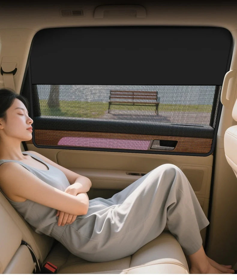 Magnetic Car Sun Shade Anti-UV Front/Rear Window Sunshield Shadow Mesh Glass Shading Curtain Auto Interior Car Privacy Shield