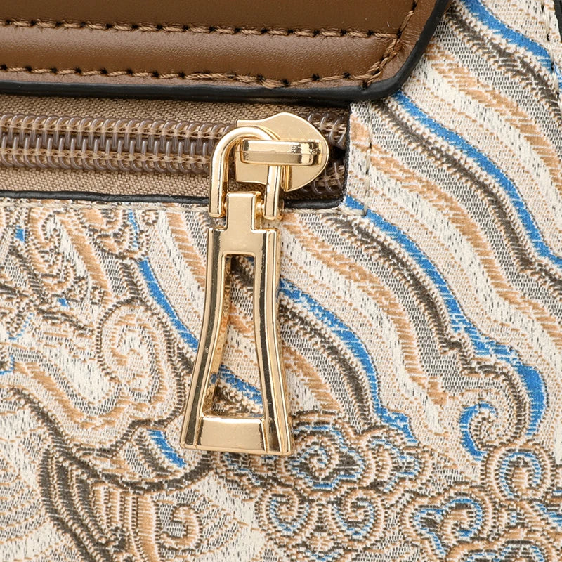 Luxury Designer Trend Embroidered Women's Shoulder Bag High Quality Soft Leather Women Crossbody Bags Female Handbag Sac A Main