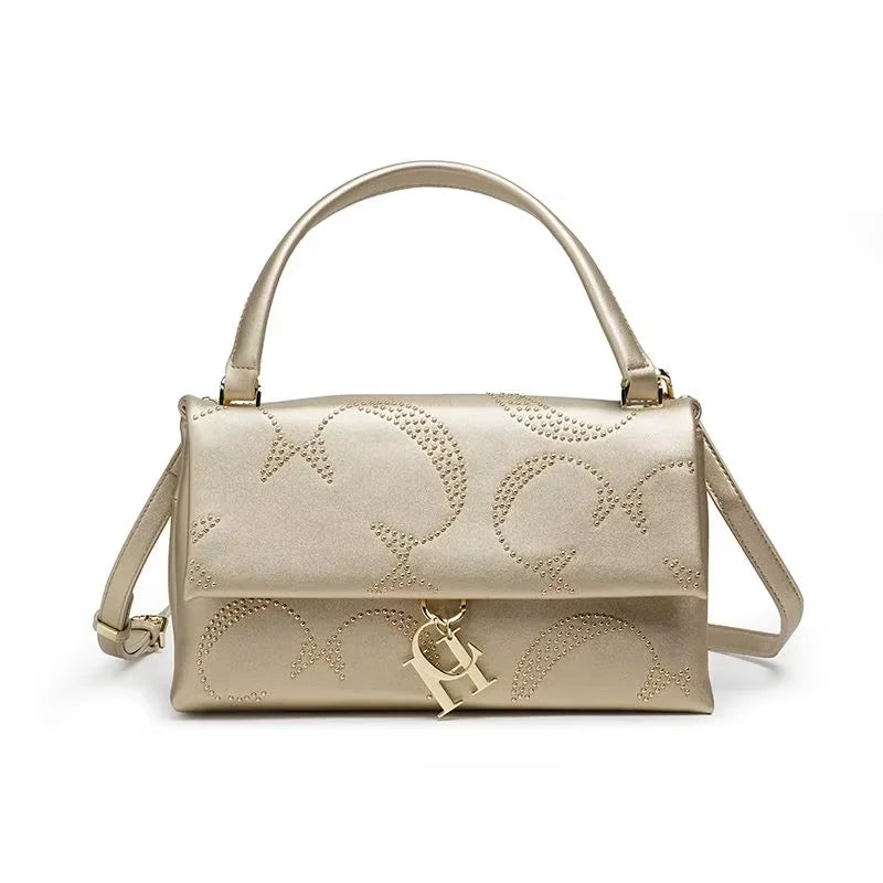 Luxury Women's Crossbody Bag Classic Gold Chain Hardware Accessories Women's Leather  Fashion Designer Women's Shoulder Bag