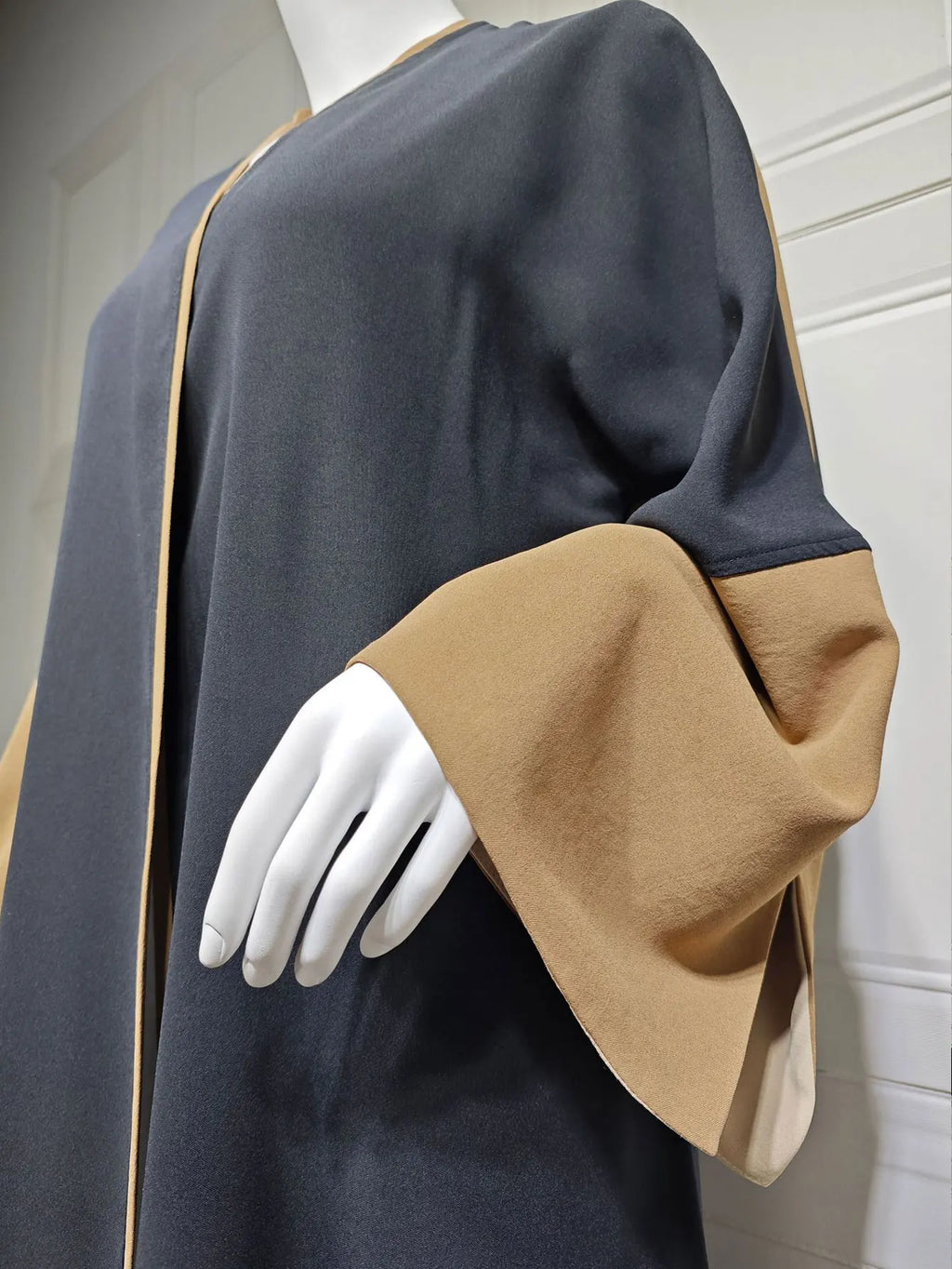 Islamic Black Abaya for Women Ideal for Ramadan Daily Wear in Middle East Countries like Oman Bahrain for Muslim Modest Fashion