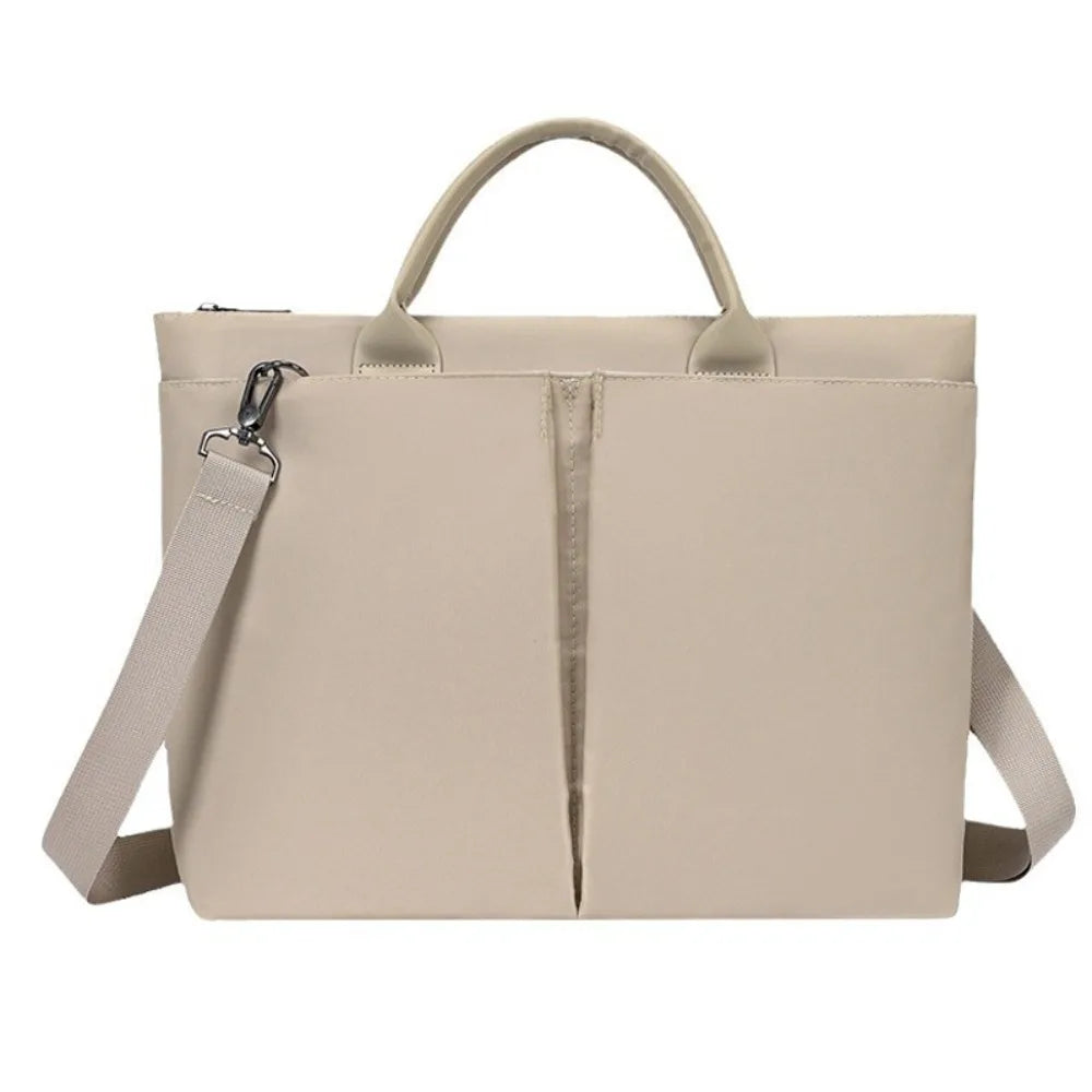 15.6inch Portable Laptop Bags Shoulder Strap with Handle Laptop Handbag Lightweight Solid Color Notebook Sleeve Bag Travel