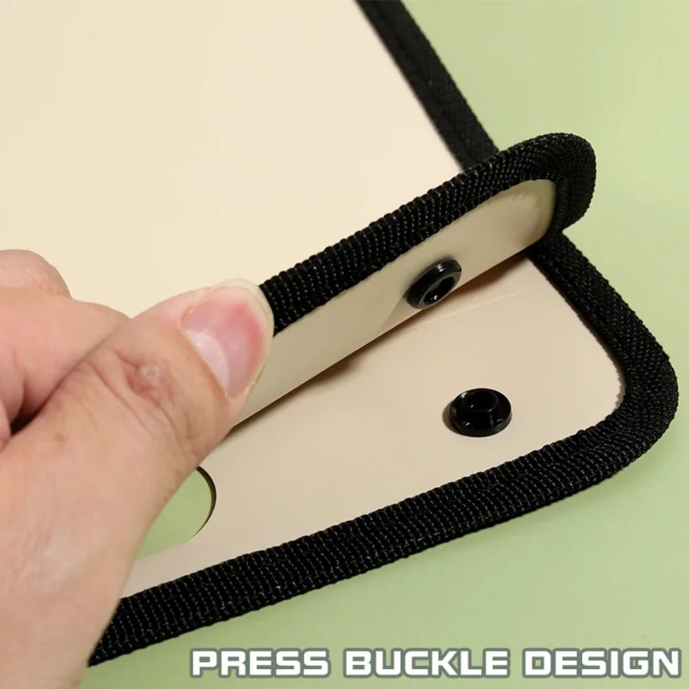 Briefcases A4 Vertical Folder PP Material Portable 13 Pocket File Folders Durable Organ Bag A4 File Storage Bag Office