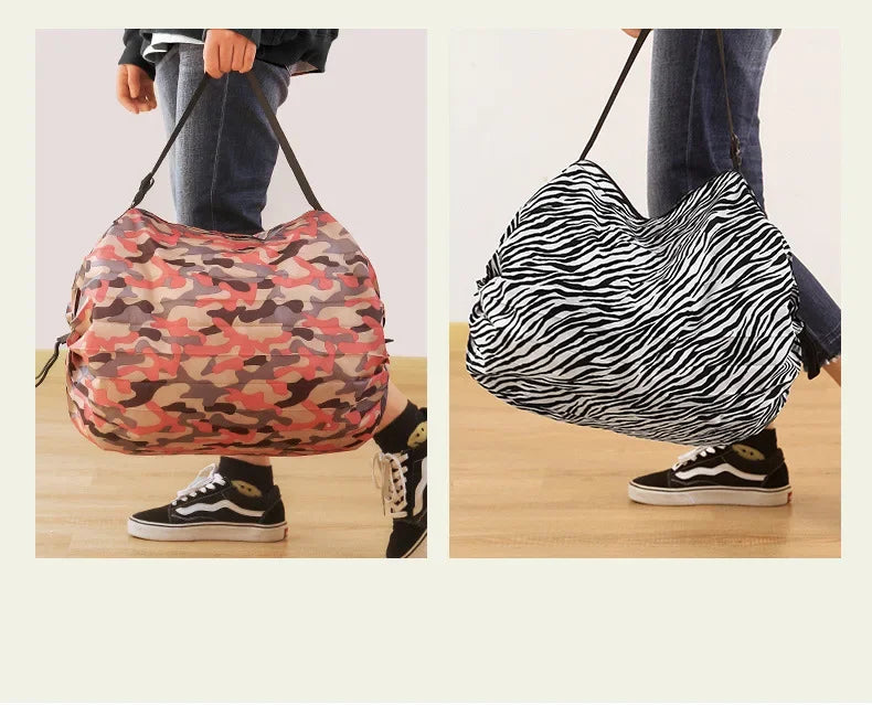 Women Shopper Bag Japanese Large Folding Tote Bag Travel Organizer Eco Shopping Bags Lady Market Bag Mujer Foldable Pouch Bolsos