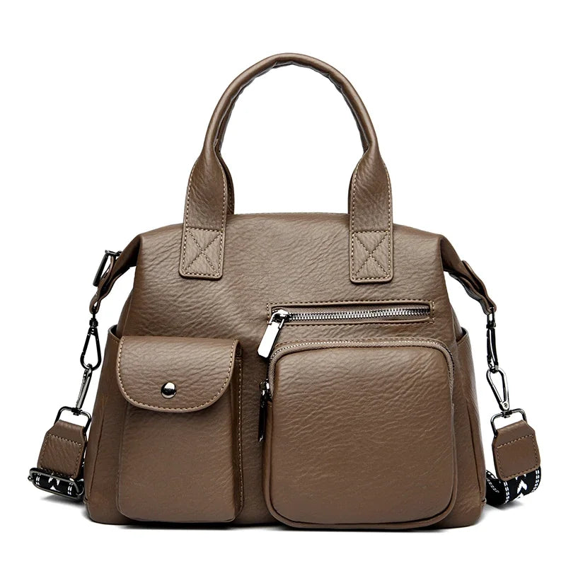 Luxury Shopping Handbags Female Shoulder Bags Designer PU Leather Crossbody Bags for Women Large Capacity Messenger Bag Tote