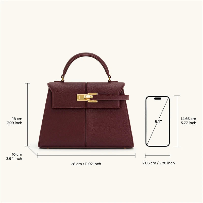 JW PEI Women's Handbag Elise Designer Fashion 2025 New Burgundy Handbag Large Square Crossbody Bag High-end Women's Bag