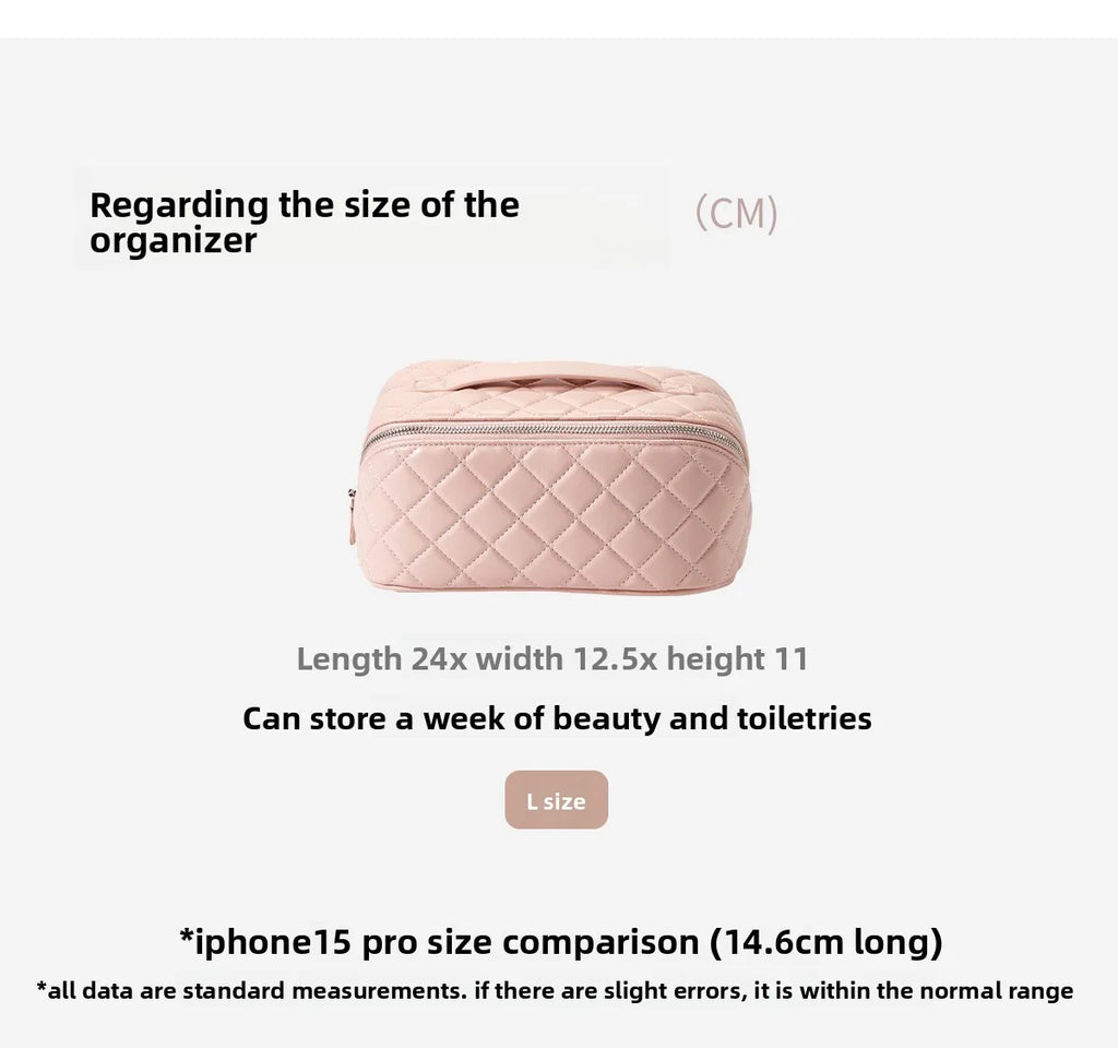 Makeup bag for women 2025 new high-end light luxury high-end large capacity portable travel storage bag bag accessories