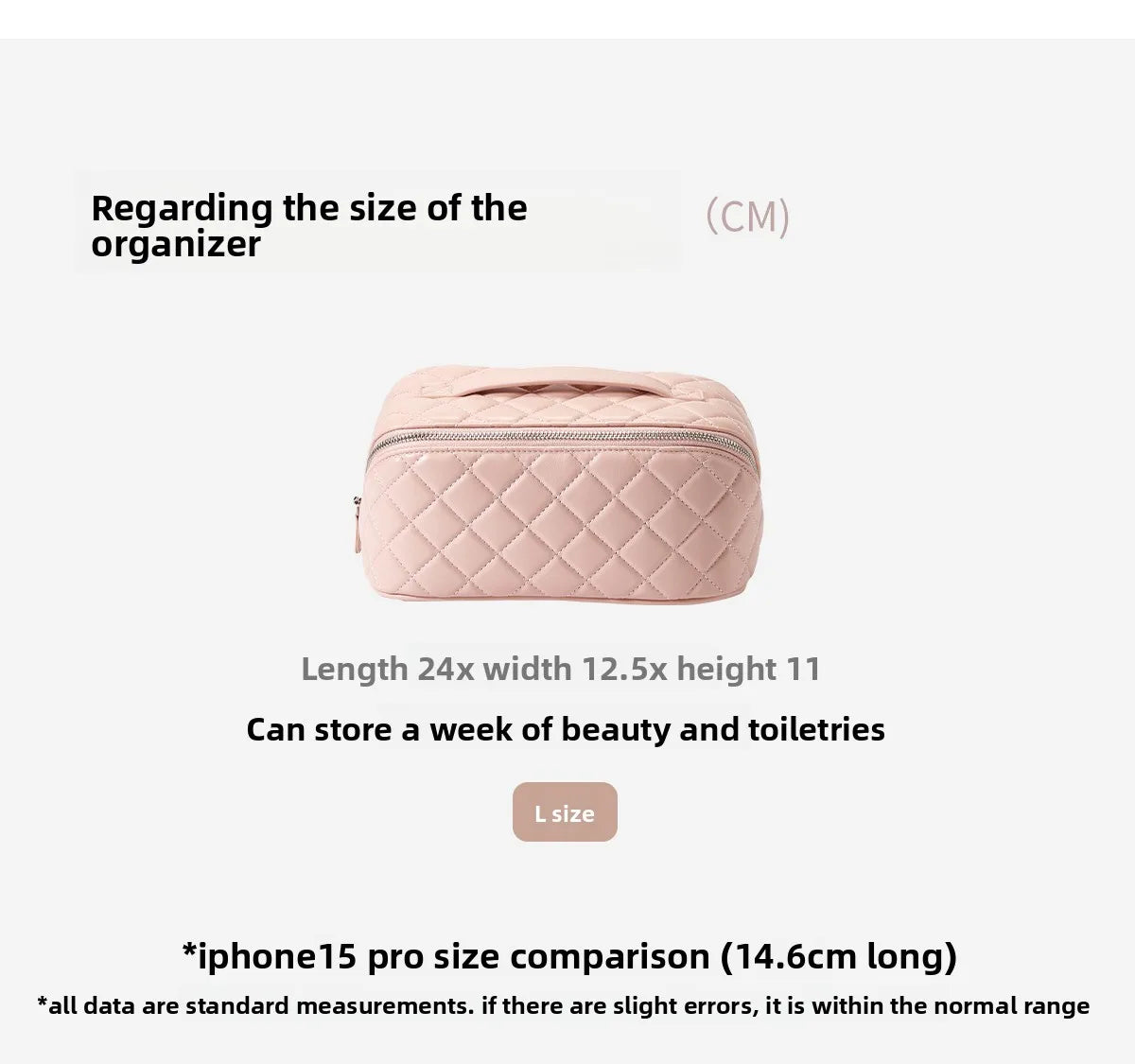 Makeup bag for women 2025 new high-end light luxury high-end large capacity portable travel storage bag bag accessories