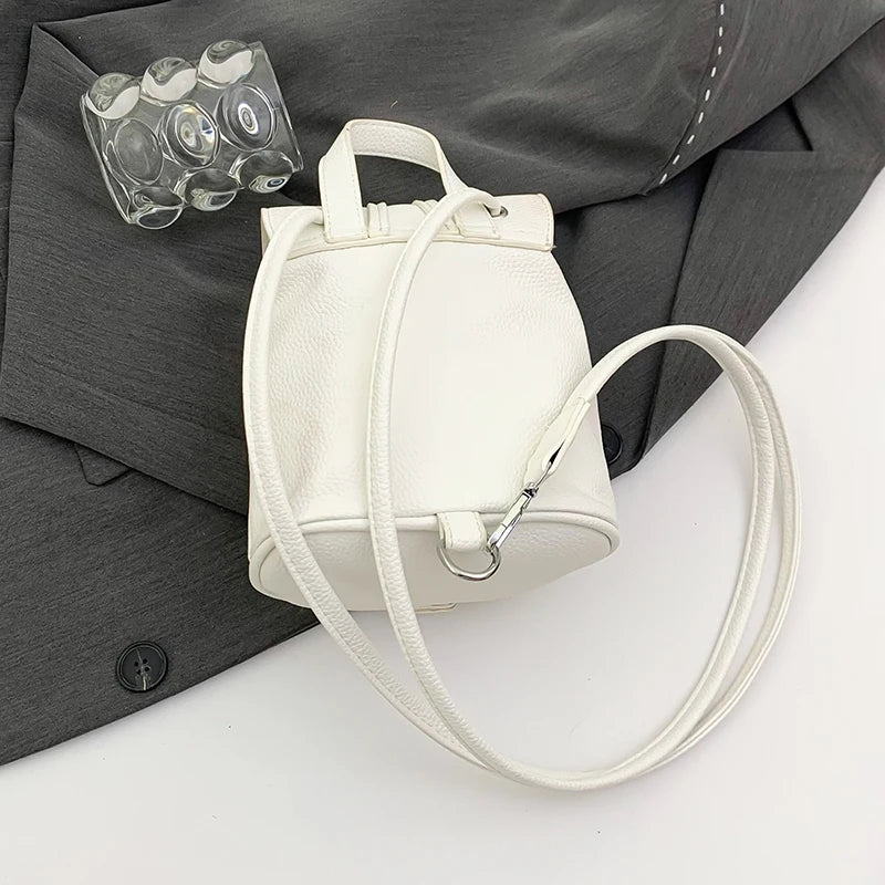 Korean Fashion Backbag Casual Travel Bag Classic Flower Backpack 2024 Pu Leather Women Bags Foreign Trade Bag Women'S Backpack