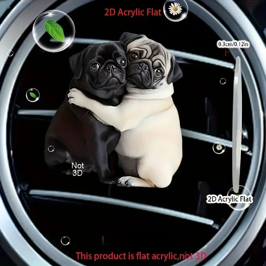 Cute Dog Air Freshener Diffuser Outlet Vent Perfume Outlet Ventilation Clips Car Air Decoration Clip Diffuser Interior Arom I2N2
