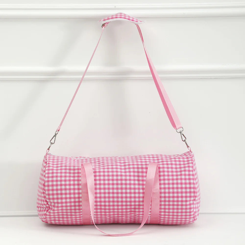 Plaid Duffel Bags For Boys Girls Early Elementary Carry-On Size & Ideal For School Or Overnight Travel Bag