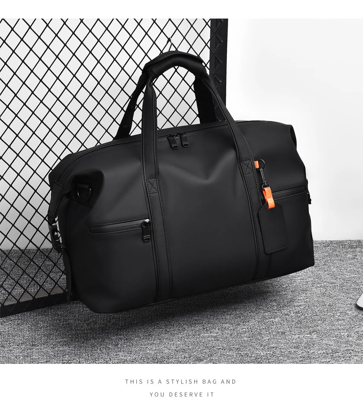 Gym Bag Men Hand-Held Luggage Bag Short Distance Large Capacity Travel Luggage Bag Business Trip Lightweight Travel Leisure Bag