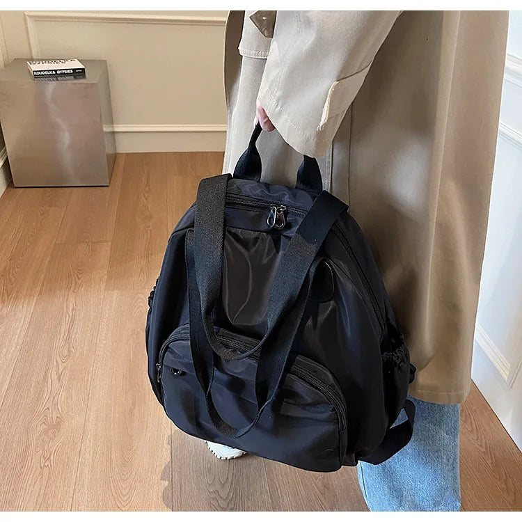 2025 New Leisure Trendy Light Luxury Handbag oulder Bag Korean Japanese Sle Multi-Use Lazy Wind Dual-Purpose Bapa