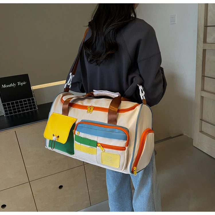 Travel Bag, Duffel Bag Cosmetics Bag, Professional Fitness Bag, Yoga Swimming Training Backpack, Satchel Shoulder Crossbody Tote Bag, Suitable for Men and Women