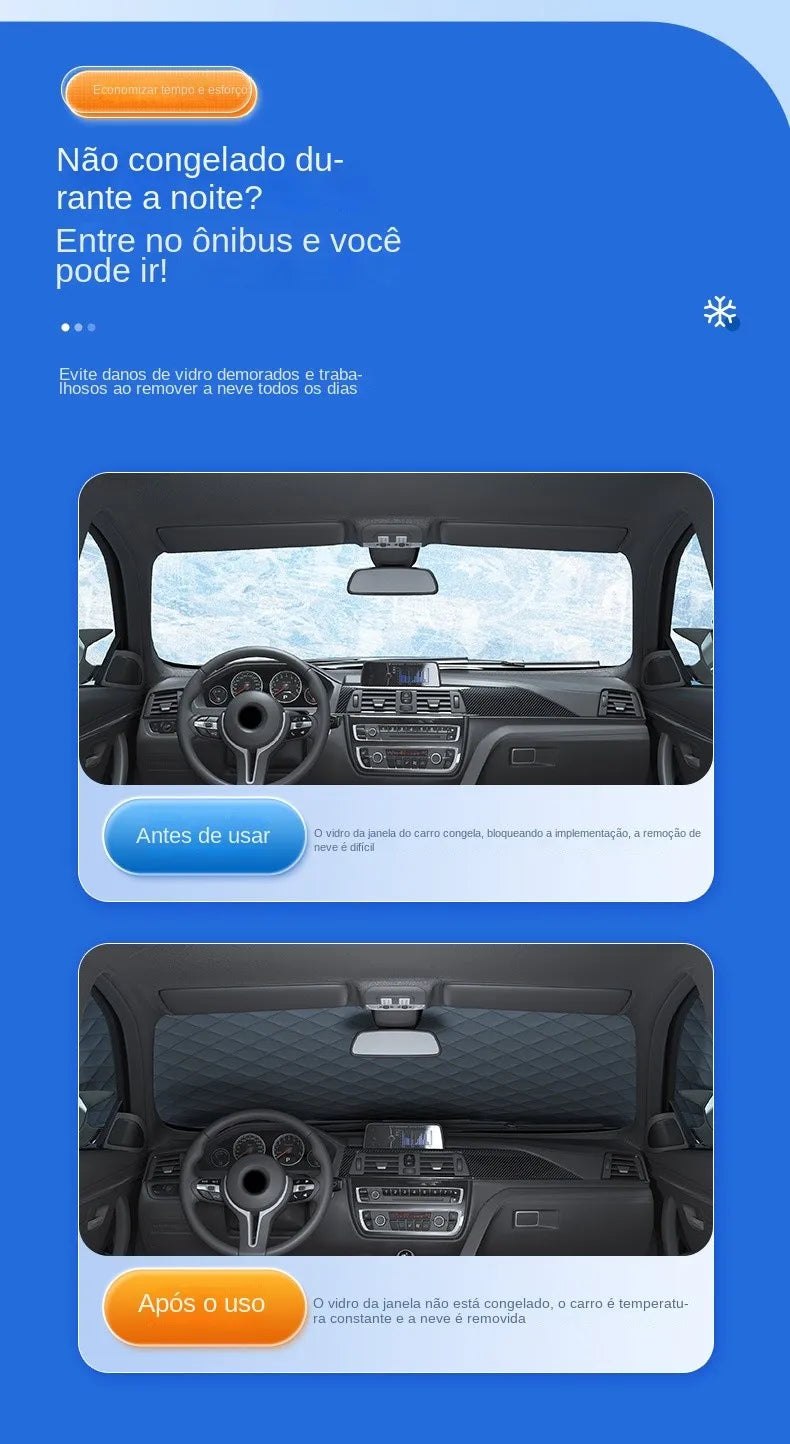 Sunshade Cover Car Windshield Snow Sun Shade Waterproof Protector Automobile Magnetic Cover Car Front Windscreen Cover