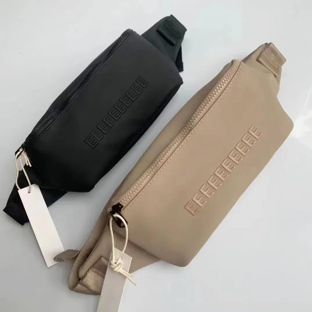 Luxury Design 3D Letters Crossbody Messenger Small Bag Unisex Belt Bag Versatile Travel Waterproof Purse Zipper Shoulder Bag