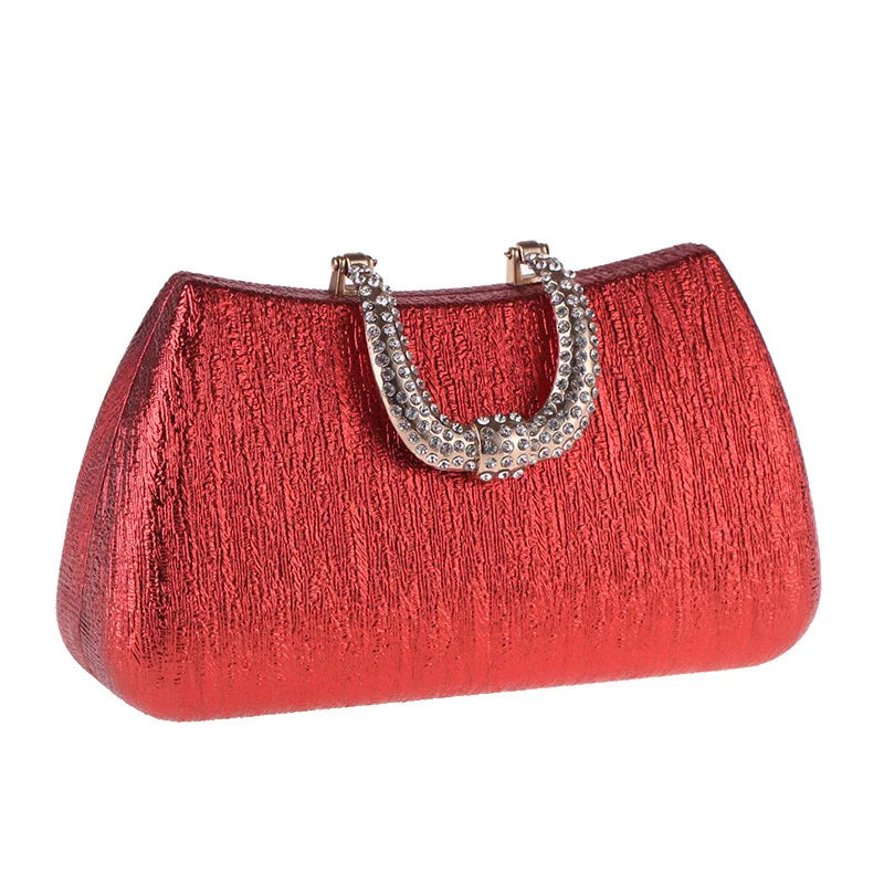 2024 Evening Clutch Luxury Women Gold Shoulder Bags Fashion  Chain Handbag Dinner Handbag Wedding Cocktail Party Coin Purse