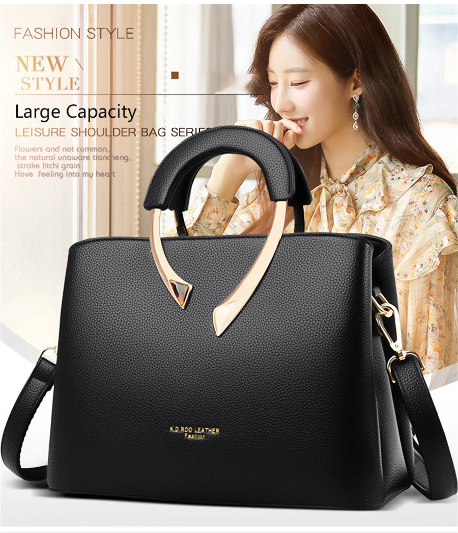 Luxury 3 Layers Handbag Women Bags Designer Vintage Ladies Shoulder Crossbody Bags 2025 Bolsa Feminina Messenger Casual Tote Sac