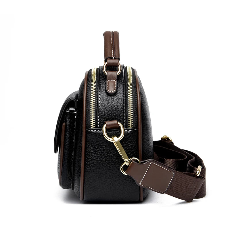 Underarm Bags New Women's Fashion Handbags Retro Solid Color PU Leather Shoulder Casual Women High-ranking Messenger Bags wallet