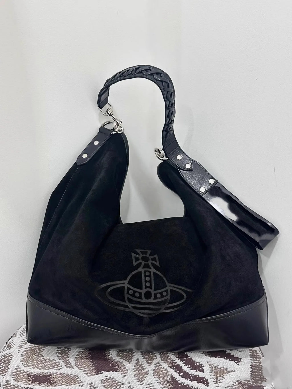 Large Capaci Suede Hobo Bag Women's Casual Commuter Tote Bag Trendy Single oulder Bag GP Famous Star  Hobo Bag