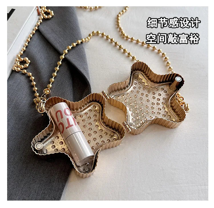 Premium Niche Mini Box Bag - 2025 Women's Star Design, Chain Shoulder & Messenger Style