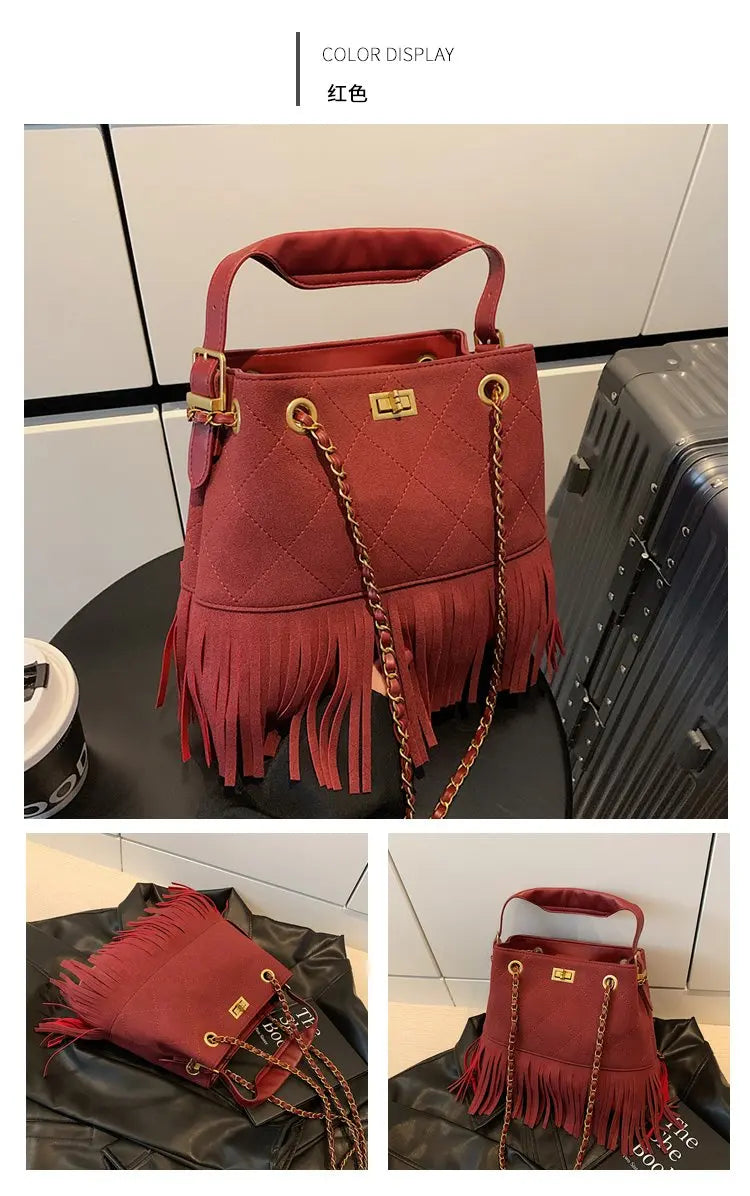 High-End Women's Shoulder Bag Made Of Premium Leather With Trendy Design And Paris Vintage Style